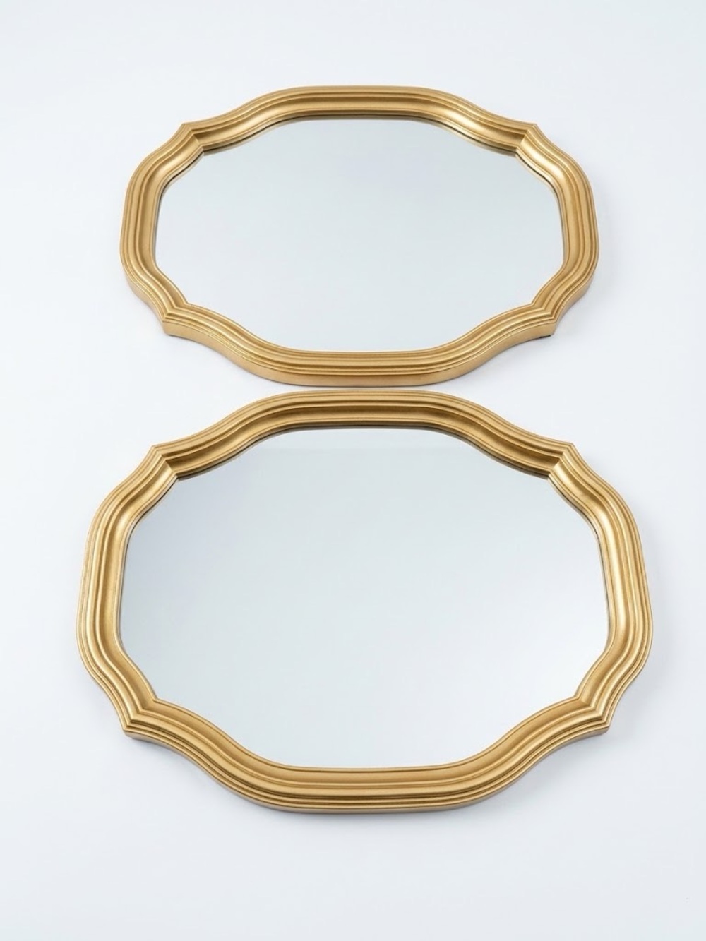 2 At Home Gold Mirrors
